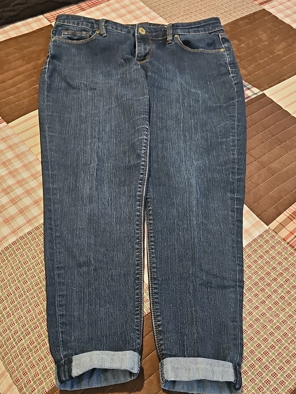 The Limited Women's Dark Blue Boyfriend Jeans